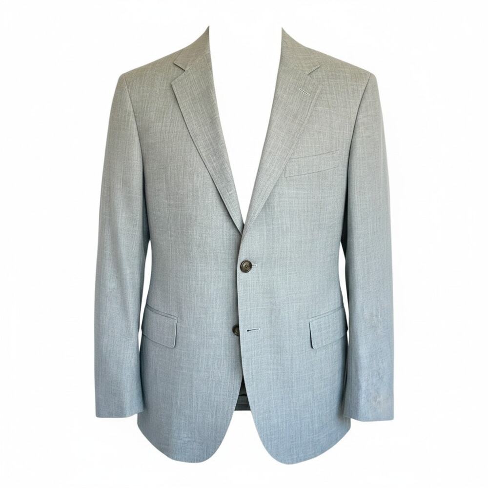 Lardini Italy Light Gray Sport Coat Blazer 2 Button Mens 48R